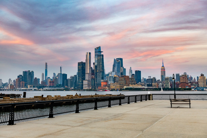 Panoramic Image of Hoboken, NJ